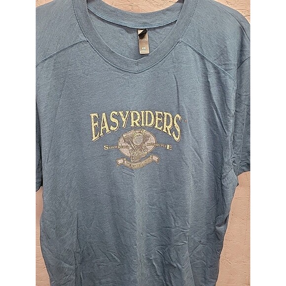 Easy Riders Superior‎ Motorcycle Performance Blue V-neck T-shirt Size XL - Picture 12 of 16